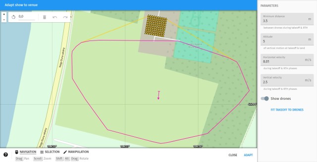 Latest Skybrush Server+Live supports last-minute show adaptation on the spot