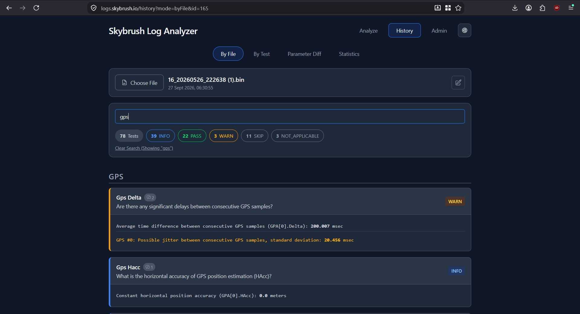 Skybrush Log Analyzer